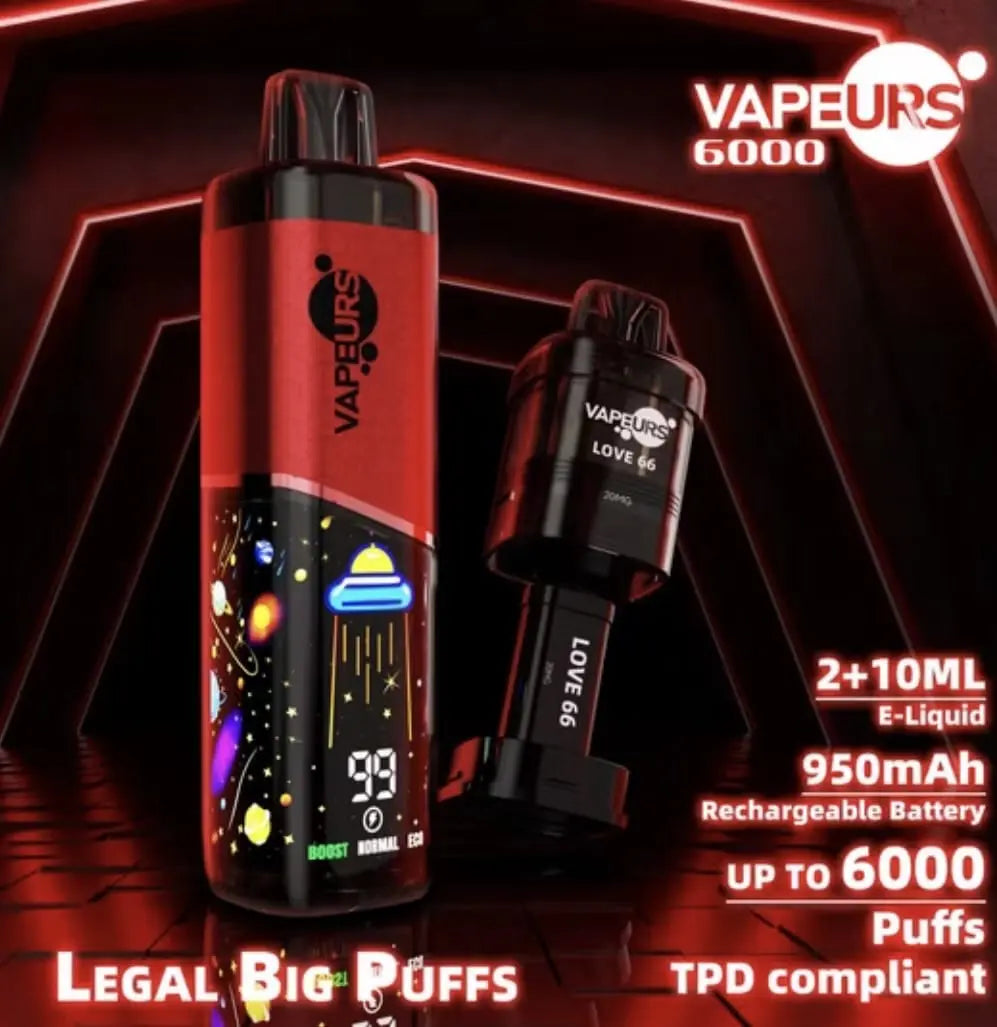 Vapeurs 6000 Puffs Prefilled Pod Kit Vape At Door