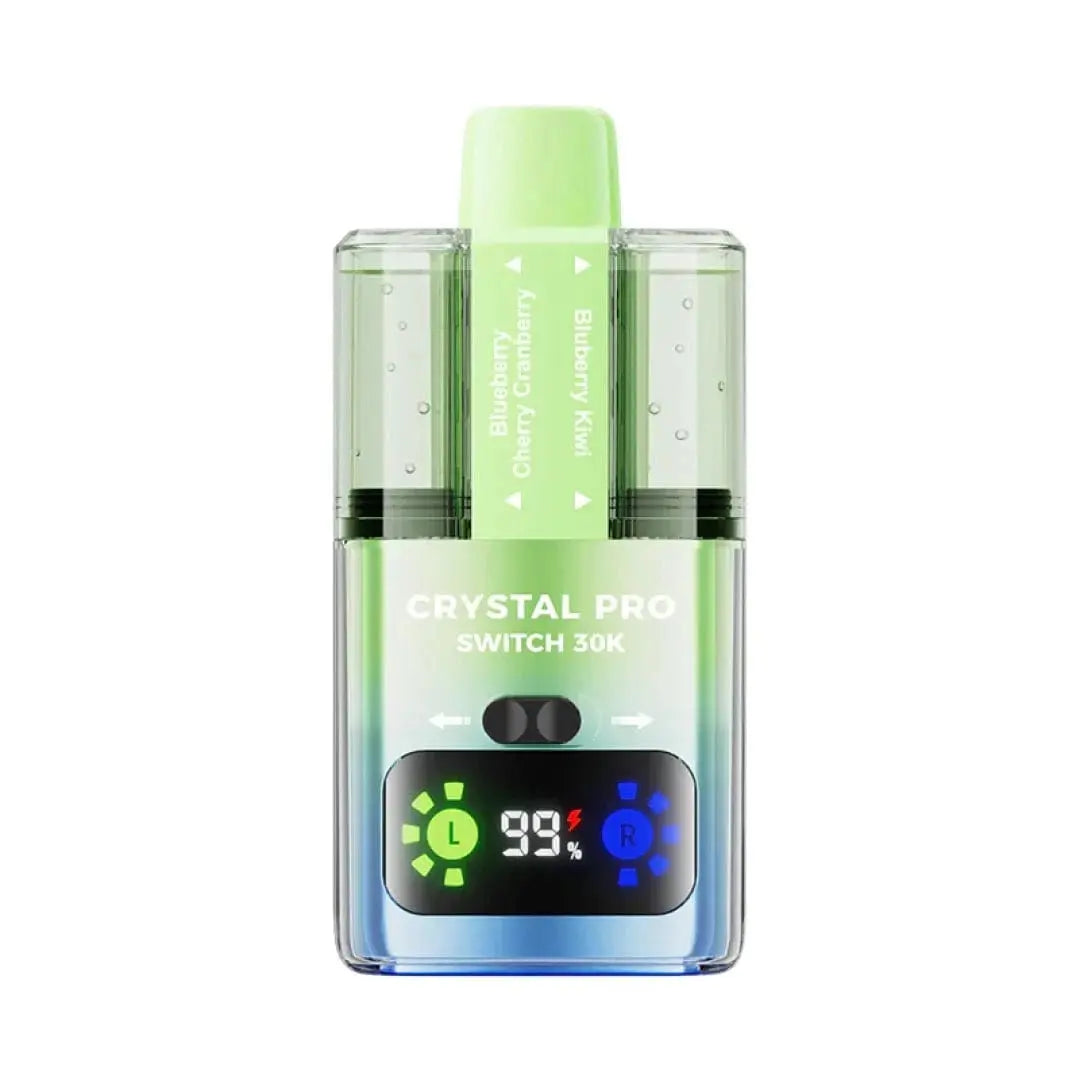 Crystal Pro Switch 30K Dual-Flavour Prefilled Pod Kit – 30,000 Puffs, HD Display & Mesh Coil crystal
