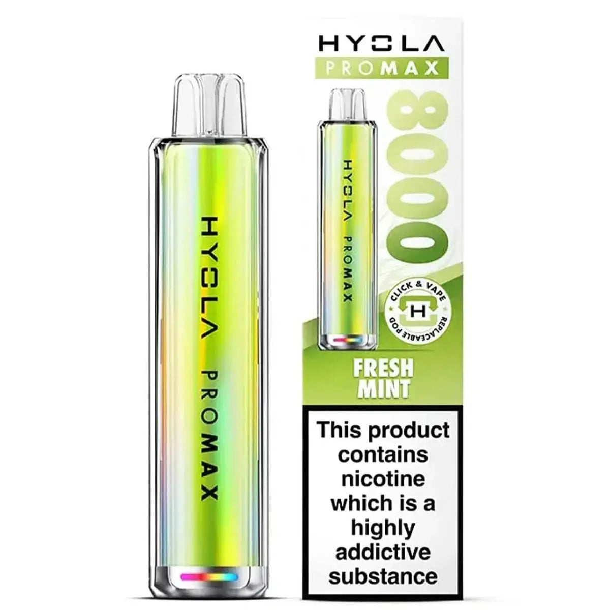 Hyola Pro Max 8000 Puffs Prefilled Pod Kit Vape At Door