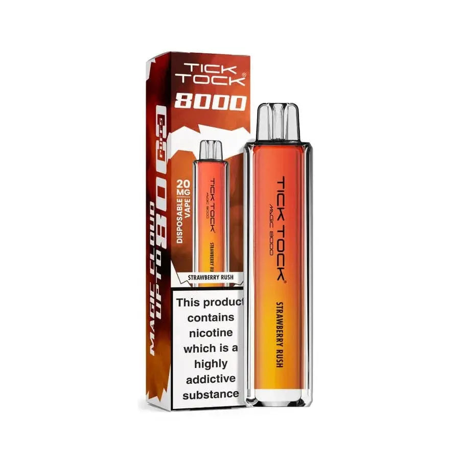 Tick Tock Magic 8000 Puffs STRAWBERRY RUSH