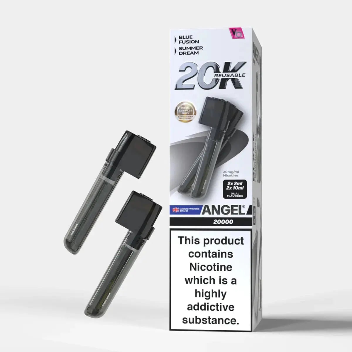 Vape Bars Angel 20k Replacement Pods (20,000 Puffs) Box of 10 Vape At Door