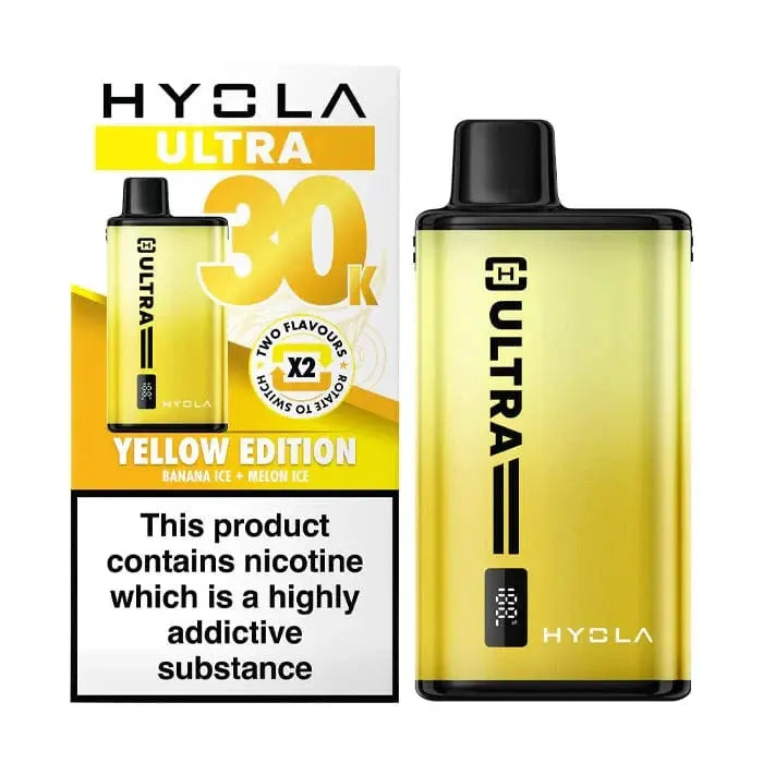 Hyola Ultra 30K Dual-Flavour Prefilled Pod Kit – 30,000 Puffs, LED Display & Mesh Coil Vape At Door
