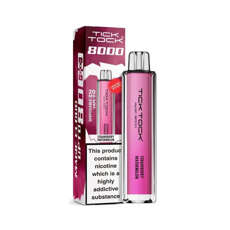 STRAWBERRY WATERMELON Tick Tock Magic 8000 Puffs