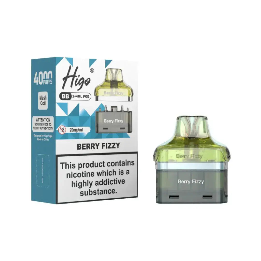 Crystal Higo BB 4000 Replacement Refill Pods Vape At Door