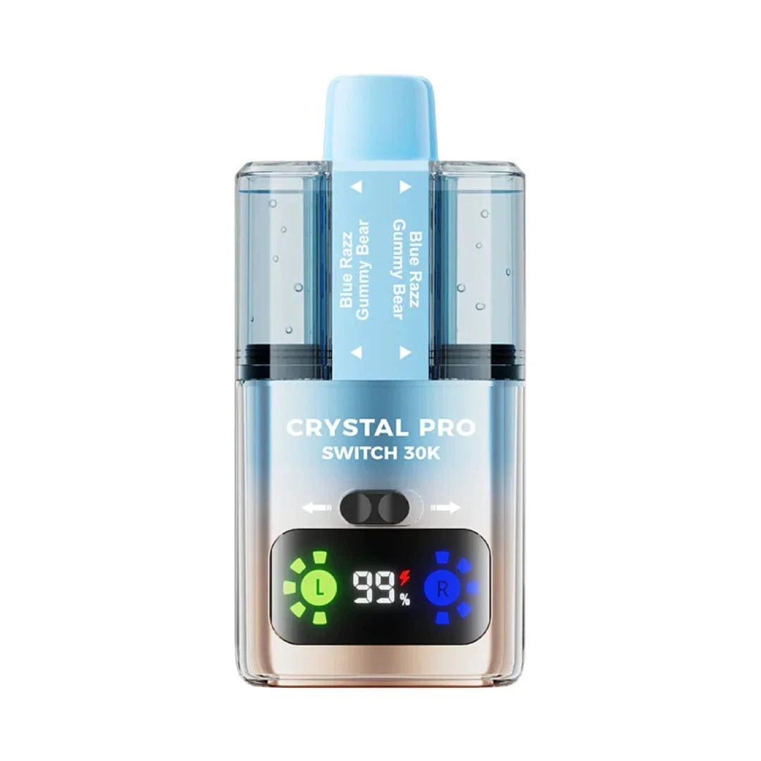 Crystal Pro Switch 30K Dual-Flavour Prefilled Pod Kit – 30,000 Puffs, HD Display & Mesh Coil