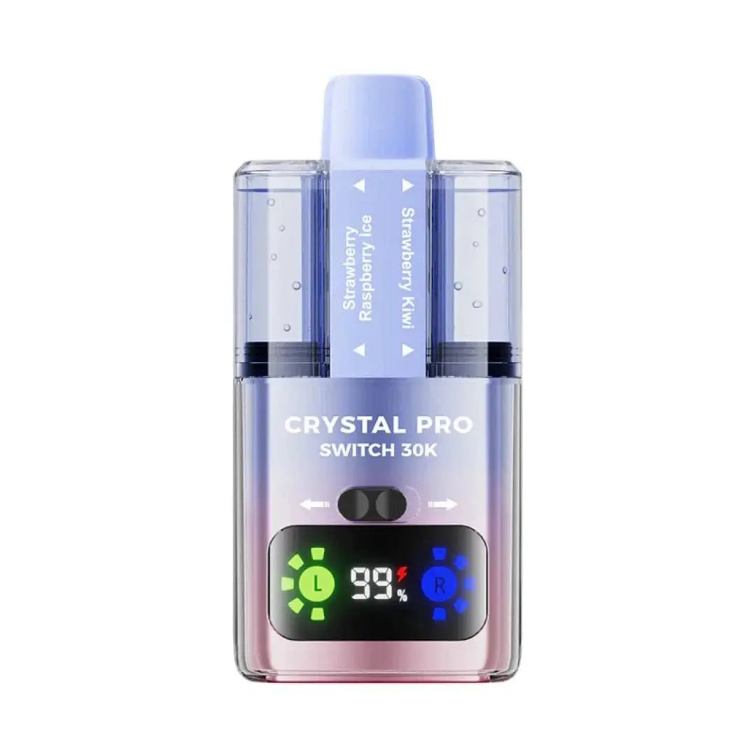 Crystal Pro Switch 30K Dual-Flavour Prefilled Pod Kit – 30,000 Puffs, HD Display & Mesh Coil crystal