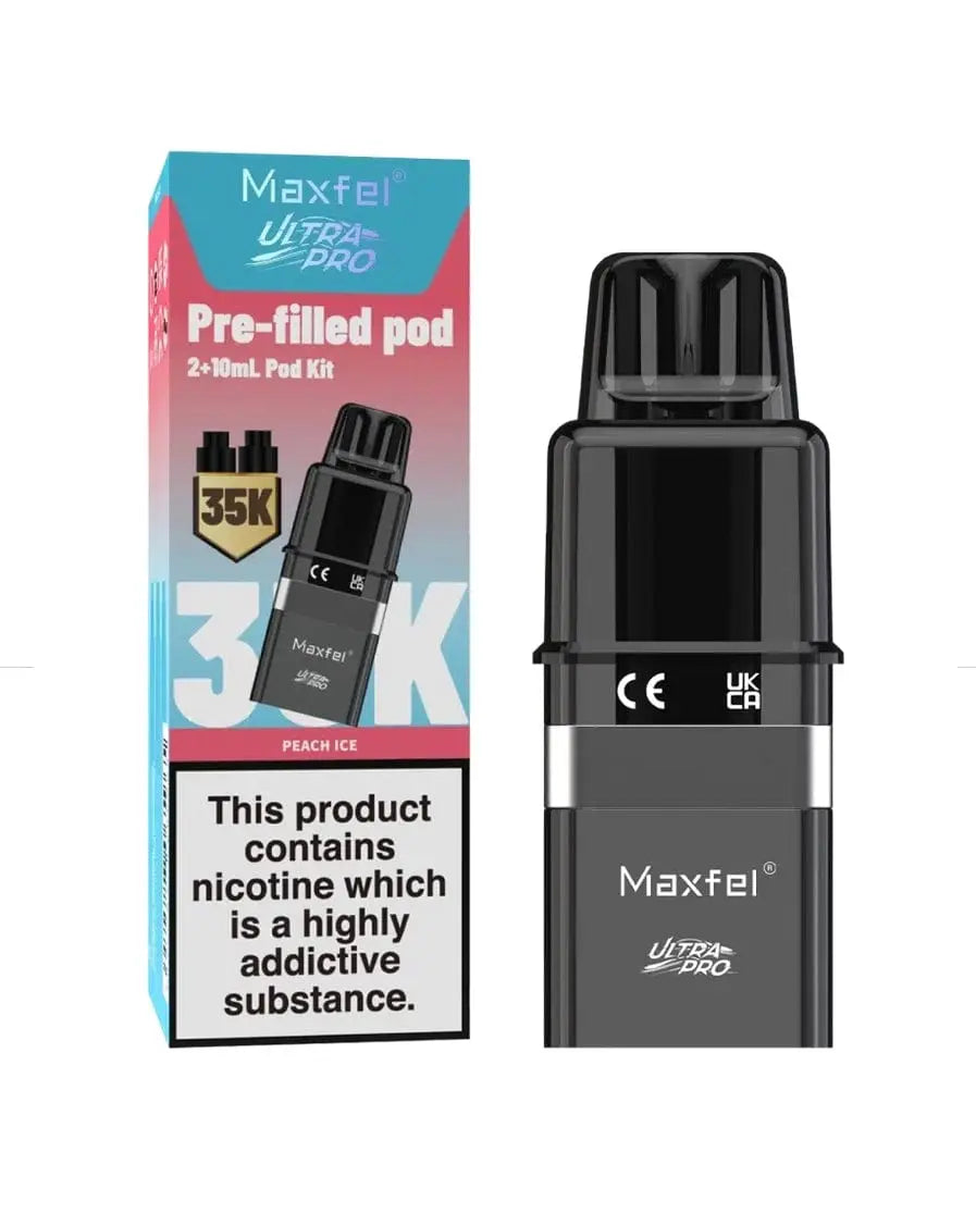 Maxfel Ultra Pro 35K Replacement Prefilled Pods Vape At Door