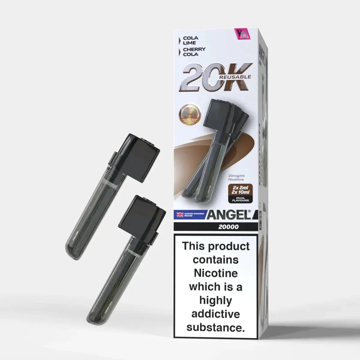 Vape Bars Angel 20k Replacement Pods (20,000 Puffs) Box of 10 Vape At Door