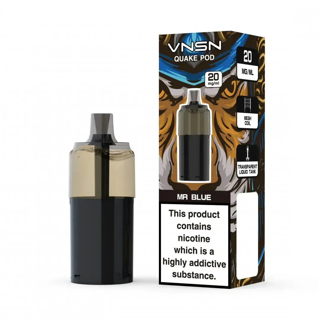 VNSN Quake 10000 Puffs Refill Pods Vape At Door