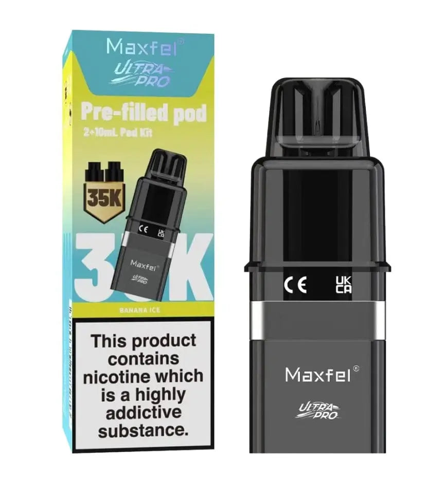 Maxfel Ultra Pro 35K Replacement Prefilled Pods Vape At Door