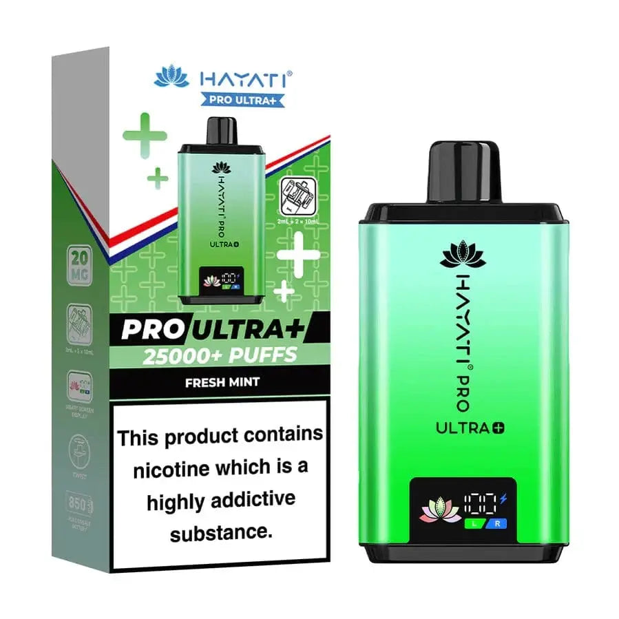 Hayati Pro Ultra Plus 25000 (25k Bar) Prefilled Pod Kit (Review, Price & Specs)