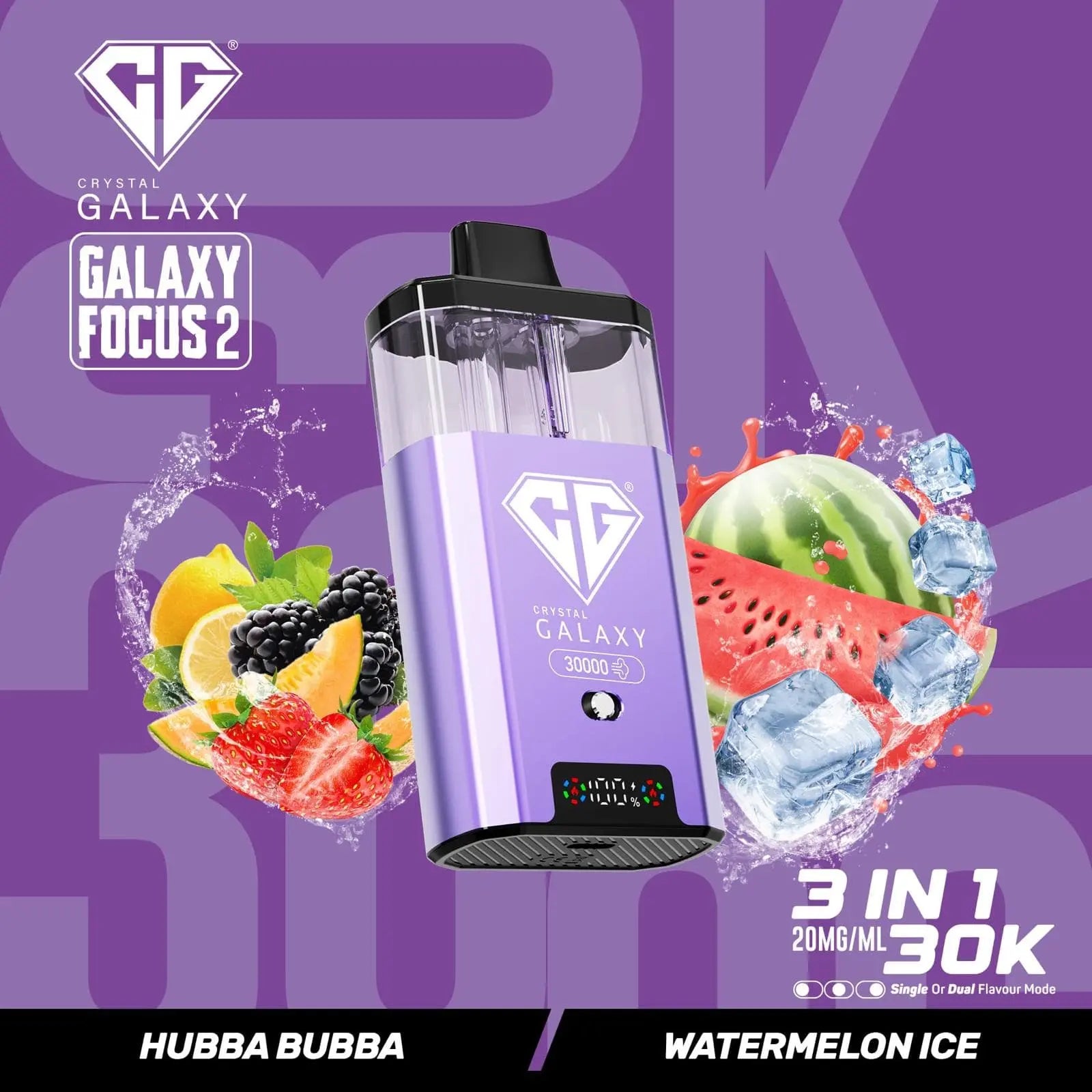 Crystal Galaxy Focus 2 30k Puffs Prefilled Pod Kit Crystal Galaxy