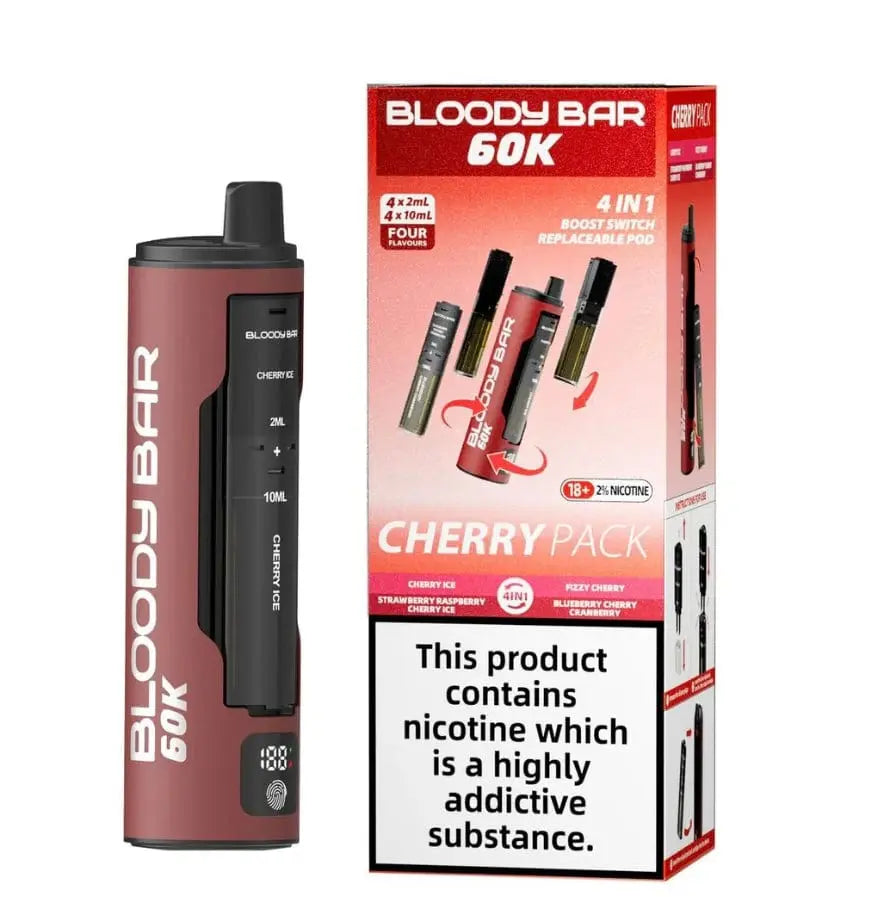 Bloody Bar 60K 4 in 1 Prefilled Pod Vape Kit Vape At Door