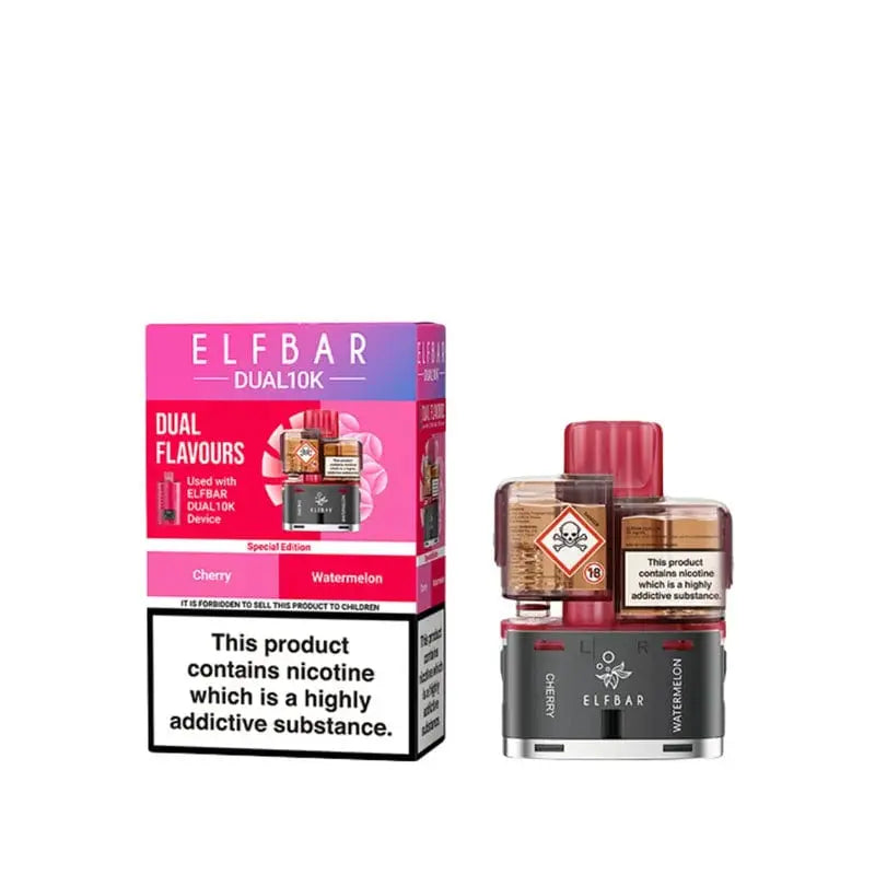 ElfBar Dual 10k Replacement Prefilled Pods Vape At Door