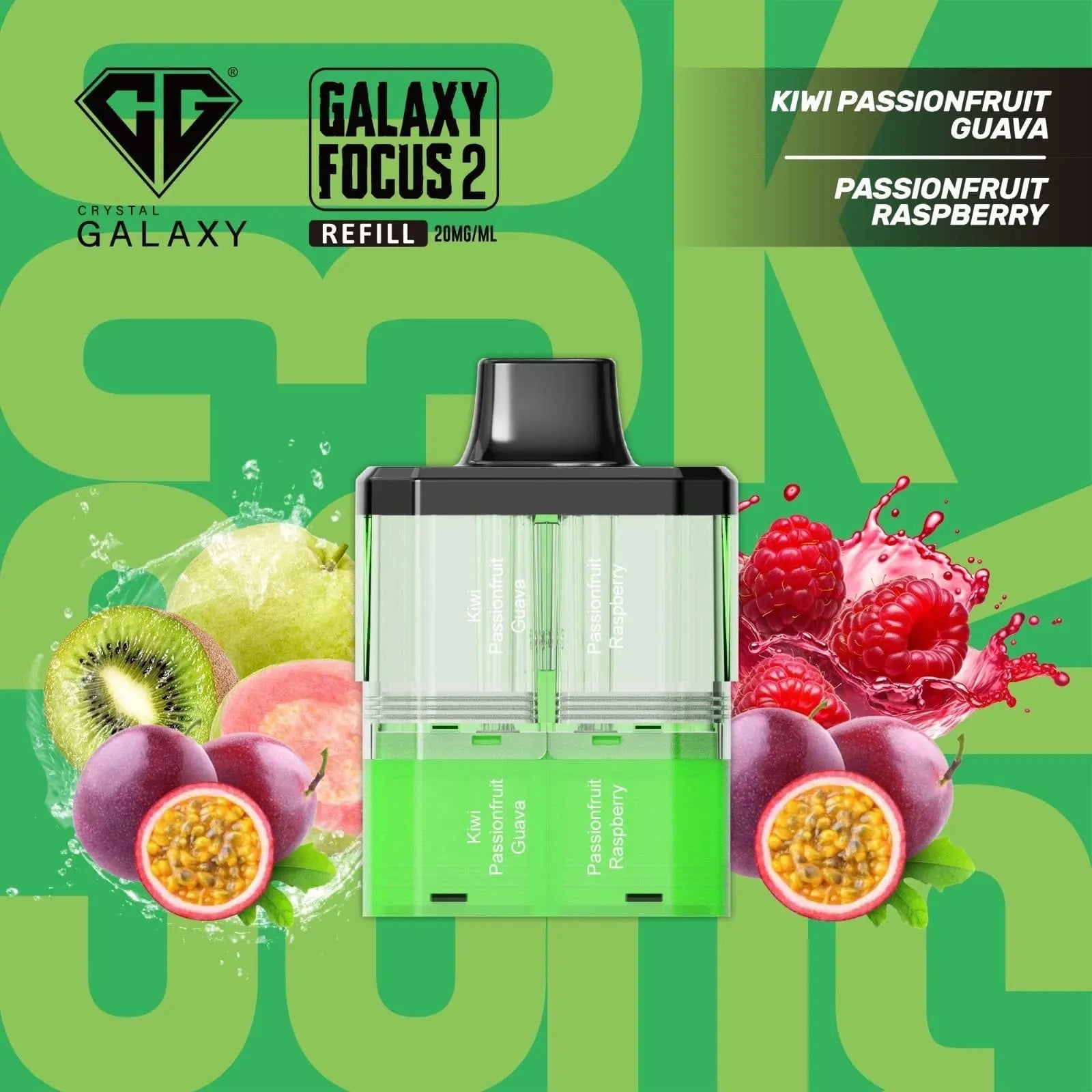 Crystal Galaxy Focus 2 30K Puffs Prefilled Replacement Pods Vape At Door