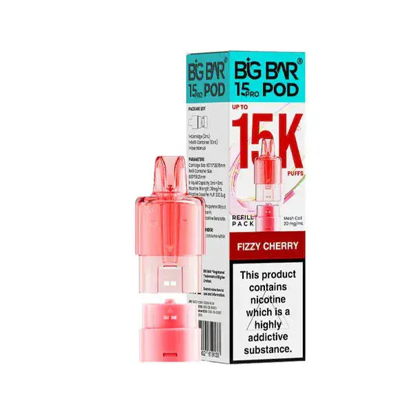 Big Bar Pro 15000 Prefilled Replacement Pods Vape At Door