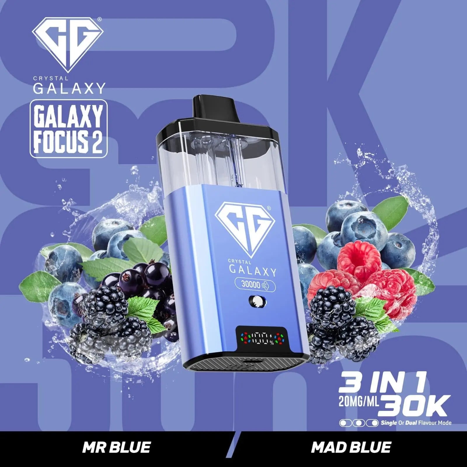 Crystal Galaxy Focus 2 30k Puffs Prefilled Pod Kit Crystal Galaxy