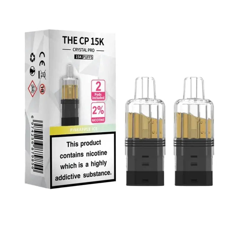 Crystal Pro CP 15K Replacement Refill Pods | 2% Nicotine, Mesh Coil & 25 Flavours Vape At Door