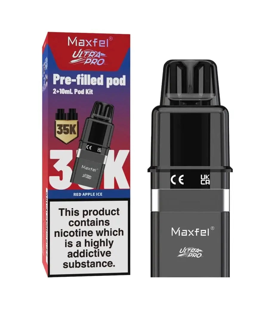 Maxfel Ultra Pro 35K Replacement Prefilled Pods Vape At Door