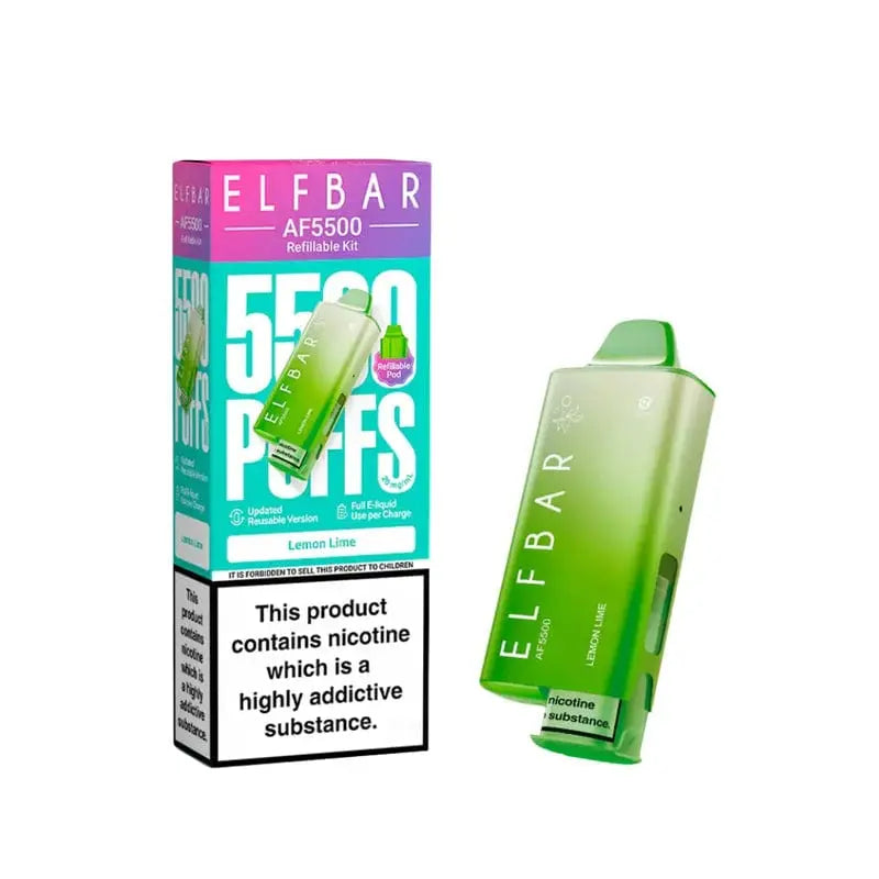 Elf Bar AF5500 vape device LEMON LIME
