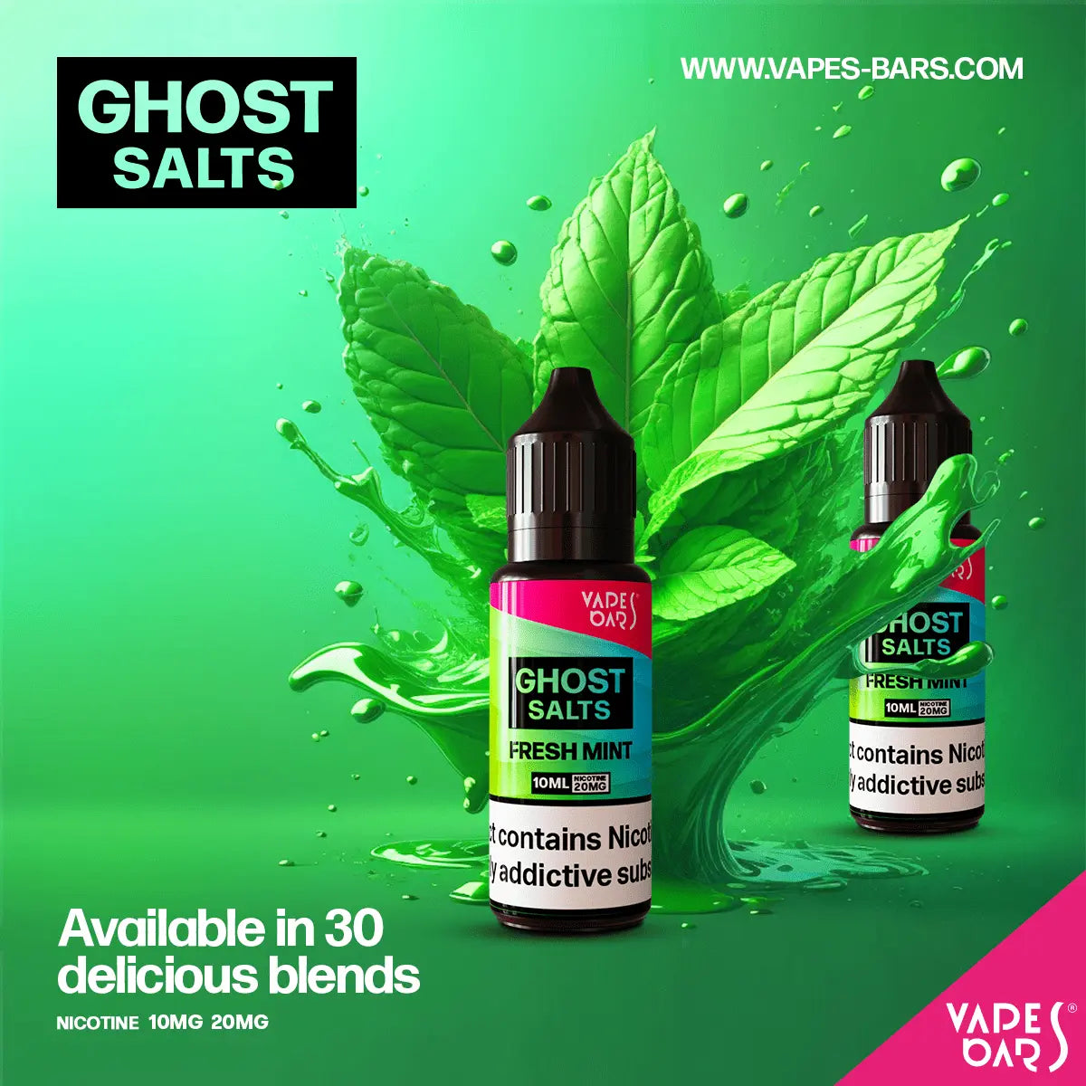 VB Ghost Salts E-Liquid 10 and 20 mg in 10ml VB