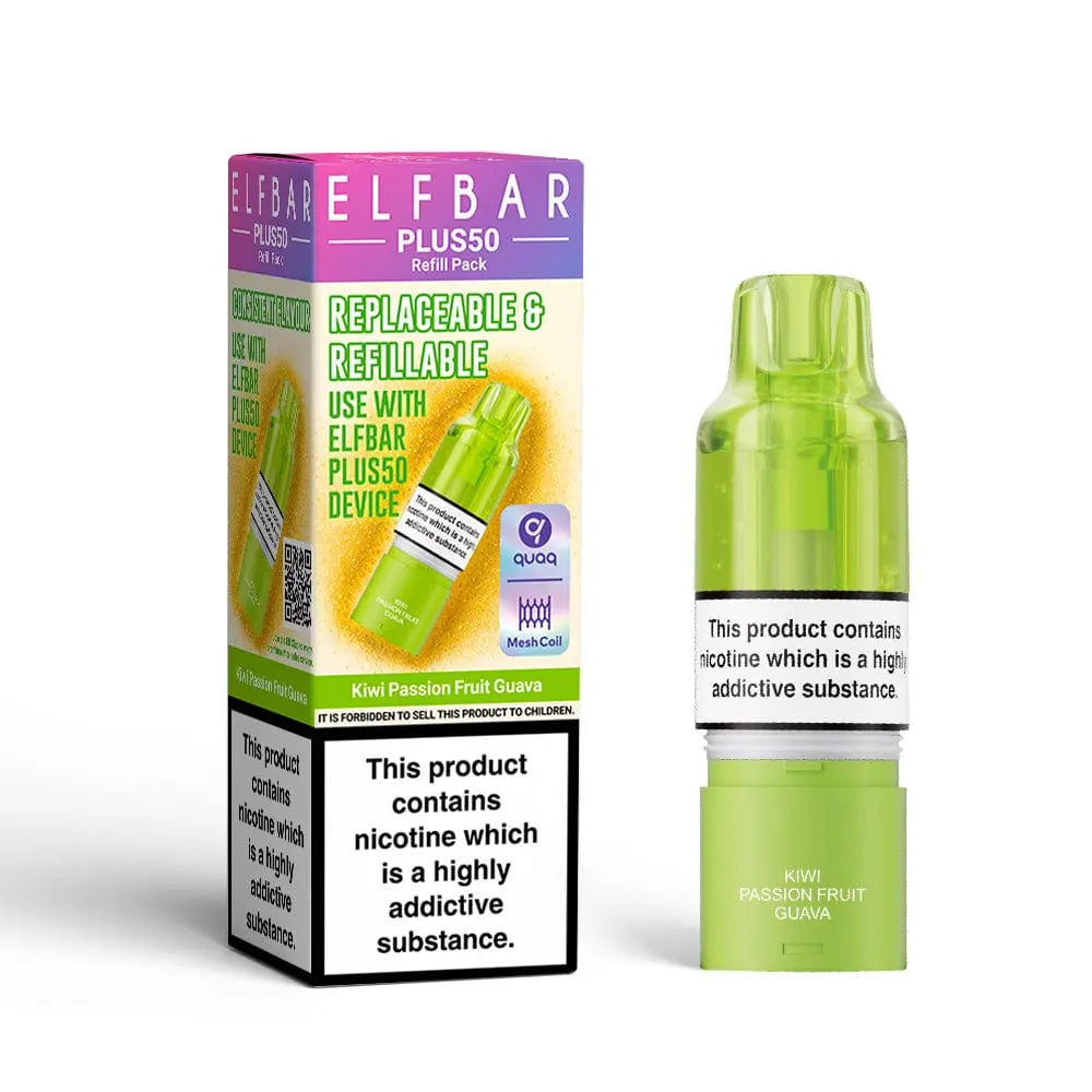 ElfBar Plus50 Replacement Prefilled Pods Vape At Door