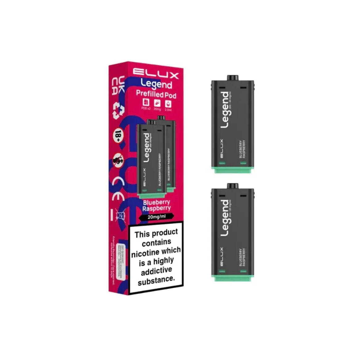 Elux Legend 1500 Puffs 2 in 1 Refill Pods Elux