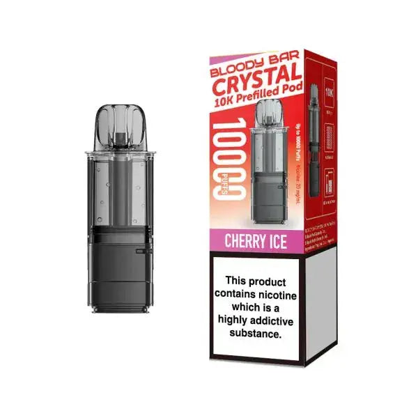 Bloody Bar Crystal 10k Replacement Prefilled Pods Vape At Door