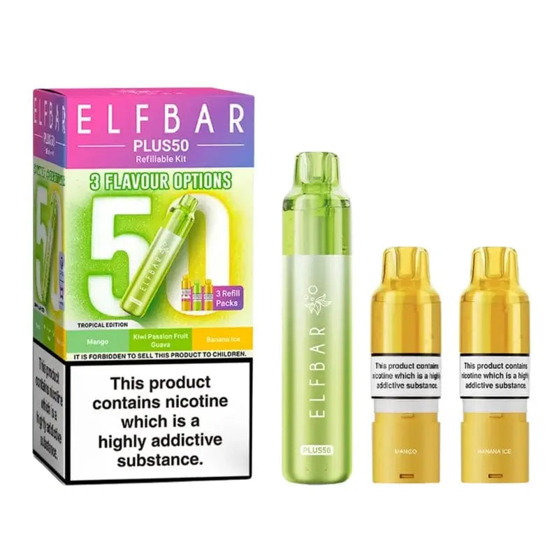 ElfBar Plus50 50k Prefilled Pod Vape Kit Vape At Door