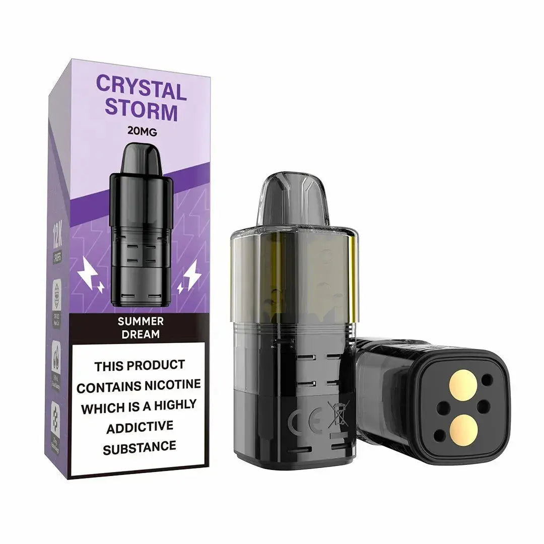 Crystal Storm 12K Puffs Prefilled Replacement Pods Vape At Door