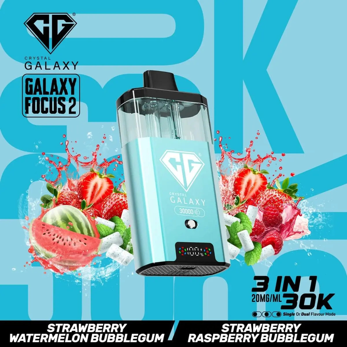 Box of 5 Crystal Galaxy Focus 2 30k 100% Authentic Vape At Door