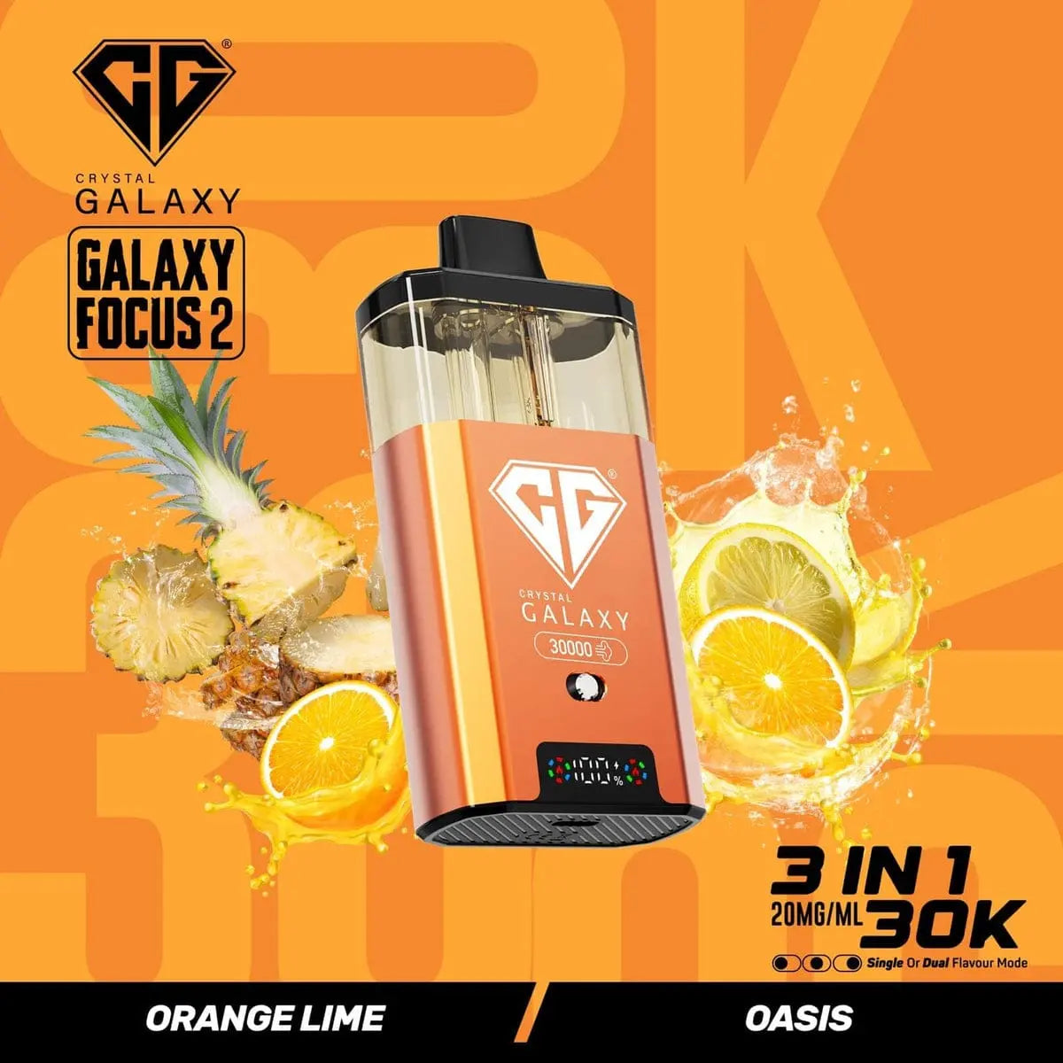 Box of 5 Crystal Galaxy Focus 2 30k 100% Authentic Vape At Door