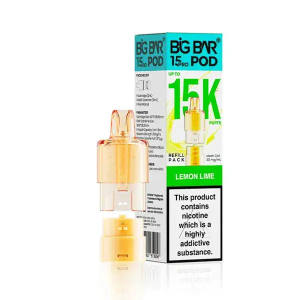 Big Bar Pro 15000 Prefilled Replacement Pods Vape At Door