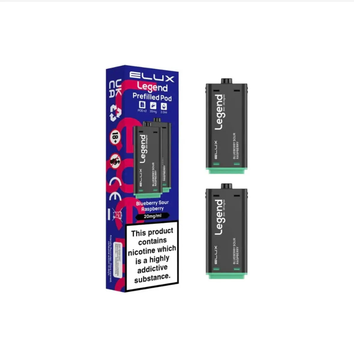 Elux Legend 1500 Puffs 2 in 1 Refill Pods Elux