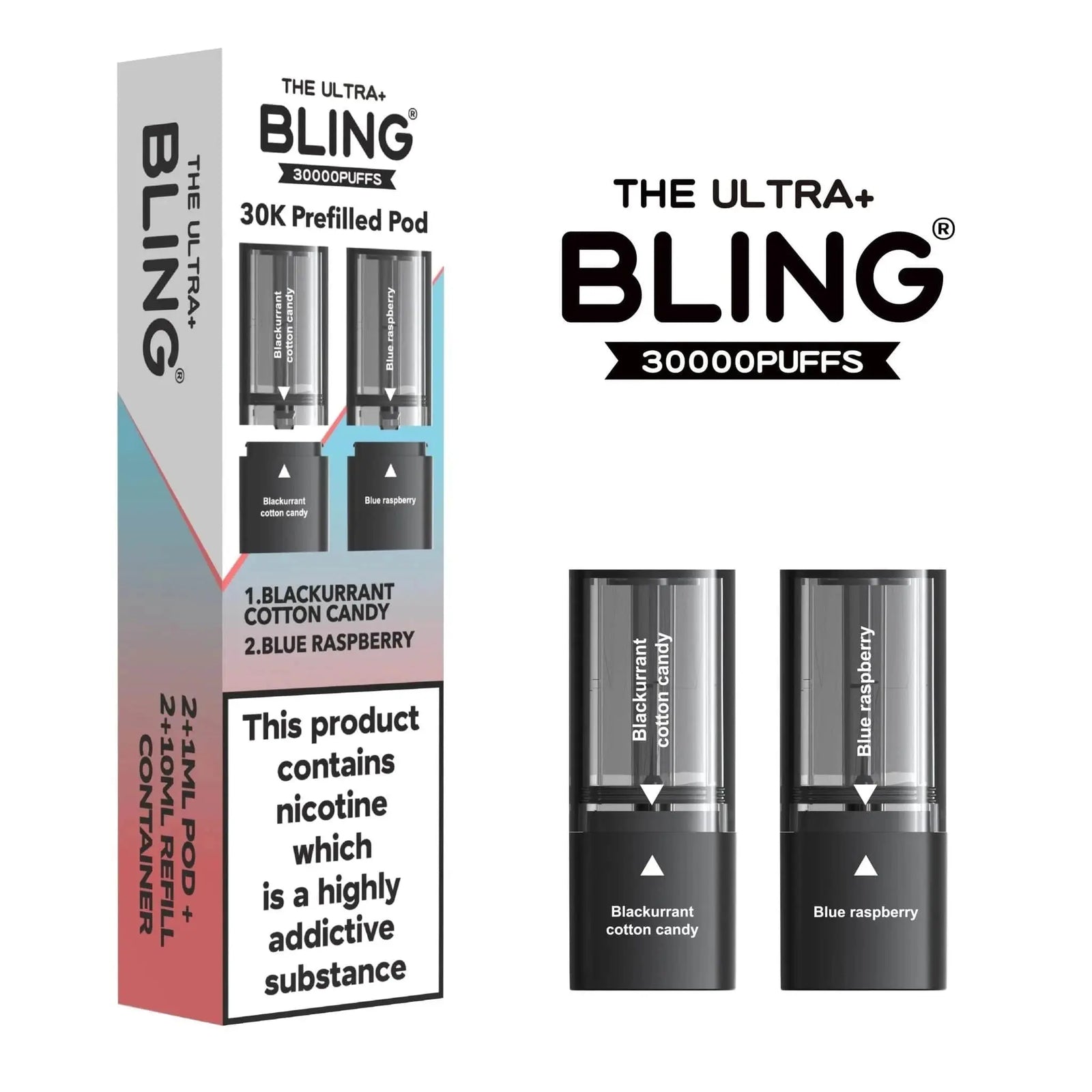 Bling Ultra Plus 30K Pods Box Of 5 Vape At Door