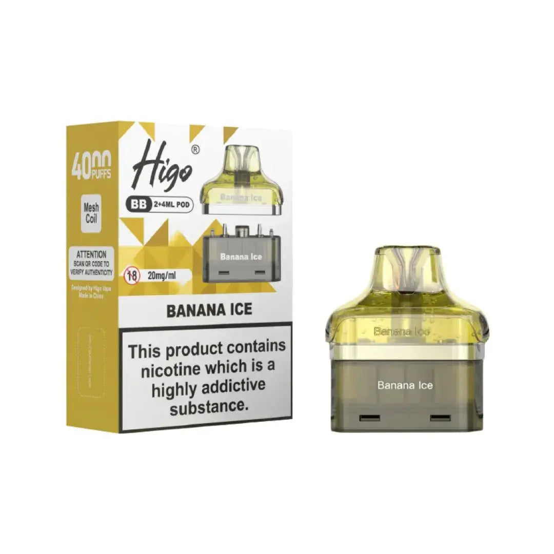 Crystal Higo BB 4000 Replacement Refill Pods Vape At Door
