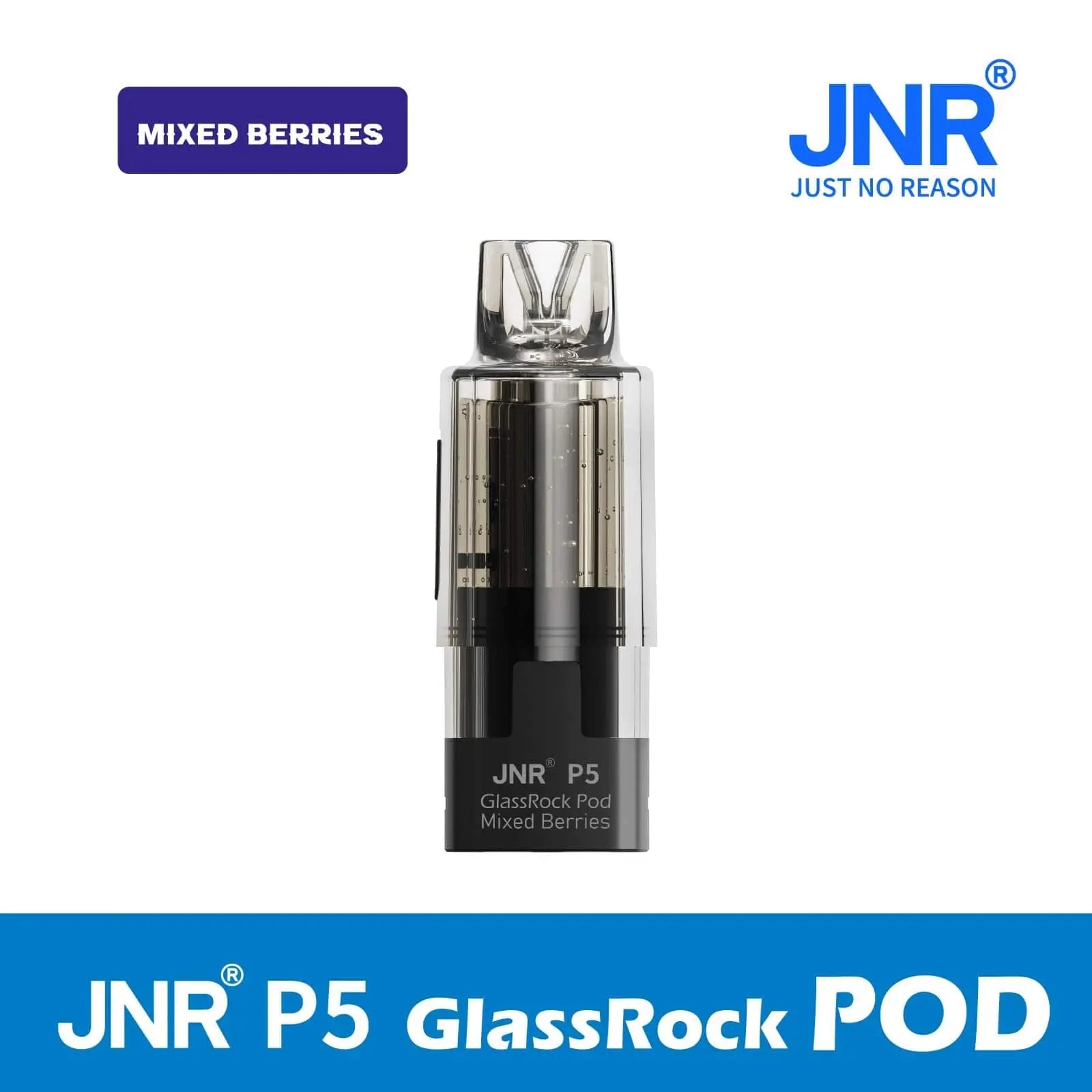 JNR P5 Glassrock Prefilled Pods with Refill Containers Vape At Door