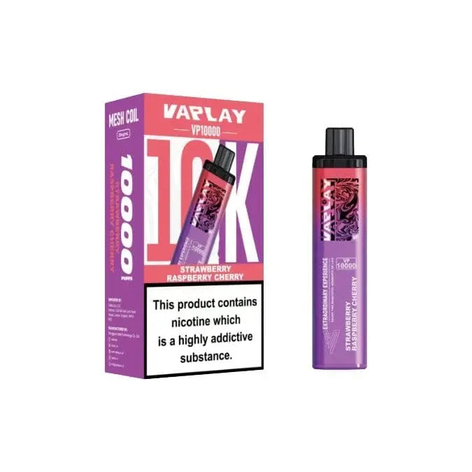 STRAWBERRY RASPBERRY CHERRY Vaplay VP10000 Prefilled Pod Vape Kit