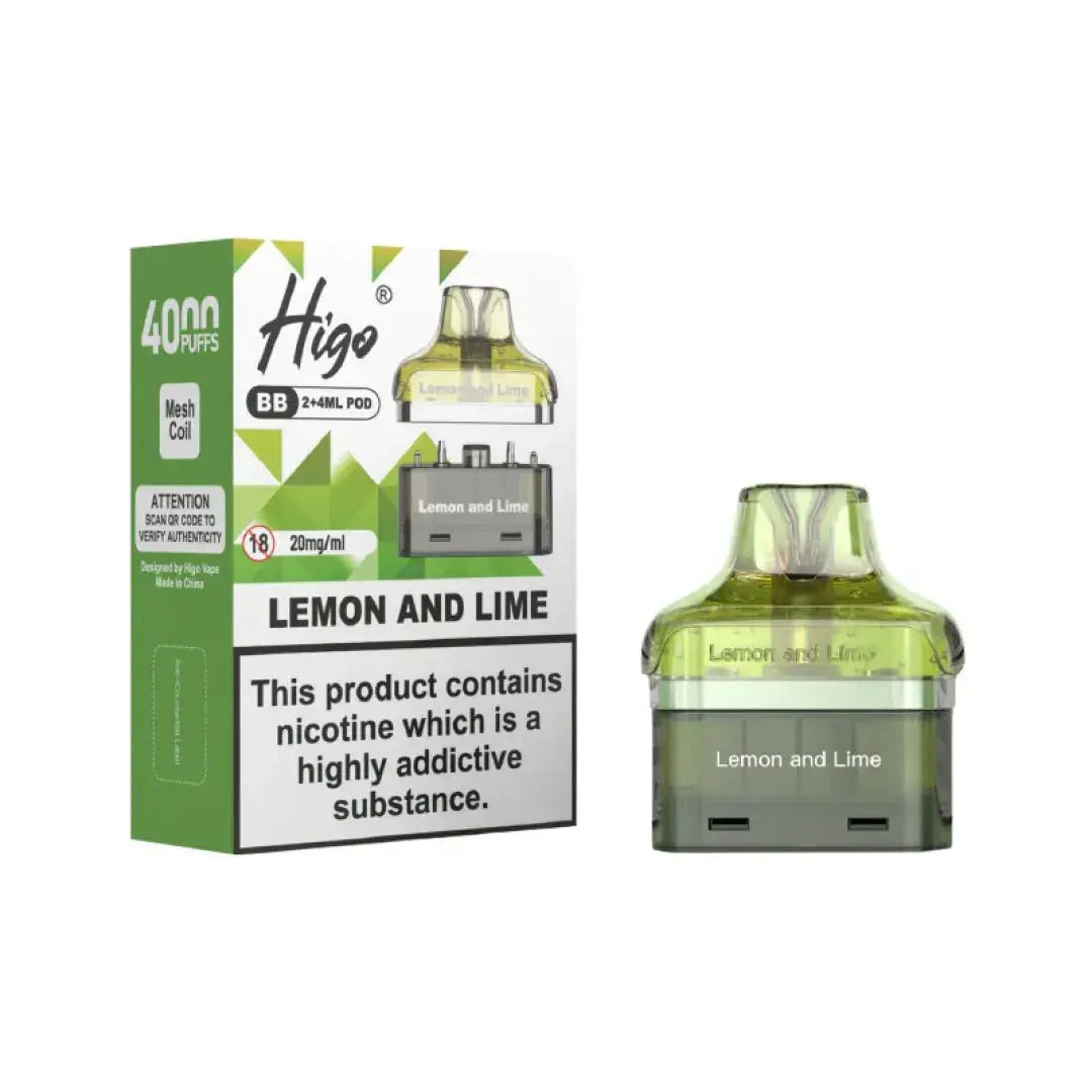 Crystal Higo BB 4000 Replacement Refill Pods Vape At Door