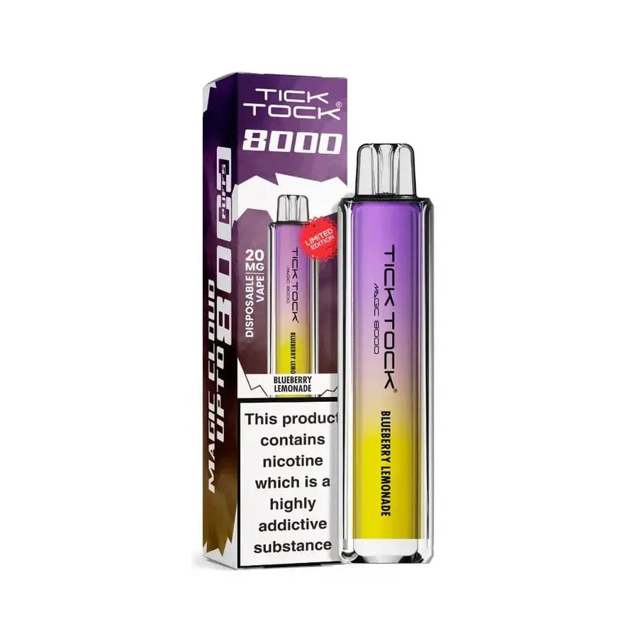 Tick Tock Magic 8000 Puffs BLUEBERRY LEMONADE