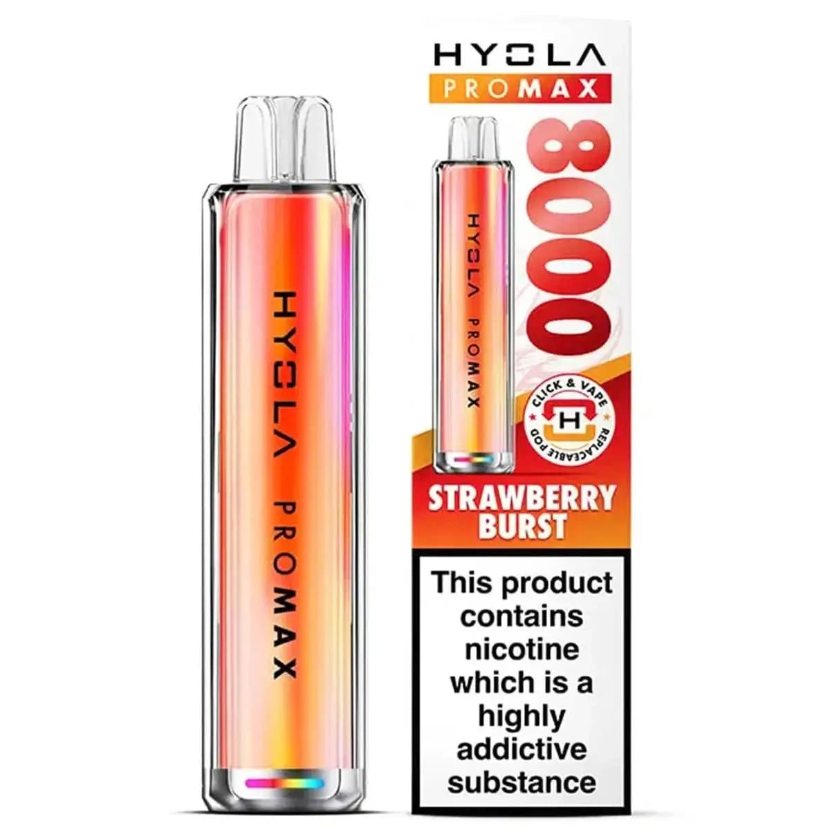 Hyola Pro Max 8000 Puffs Prefilled Pod Kit Vape At Door