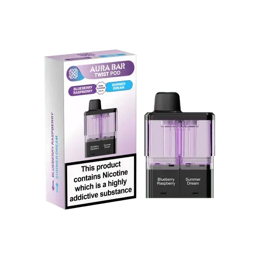 Crystal Prime Aura Bar Twist 40K Replacement Prefilled Pods Vape At Door