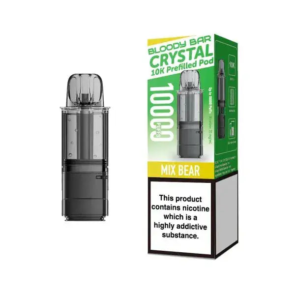 Bloody Bar Crystal 10k Replacement Prefilled Pods Vape At Door