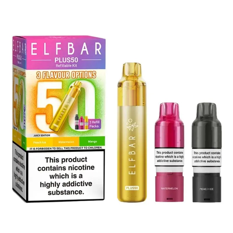 ElfBar Plus50 50k Prefilled Pod Vape Kit Vape At Door