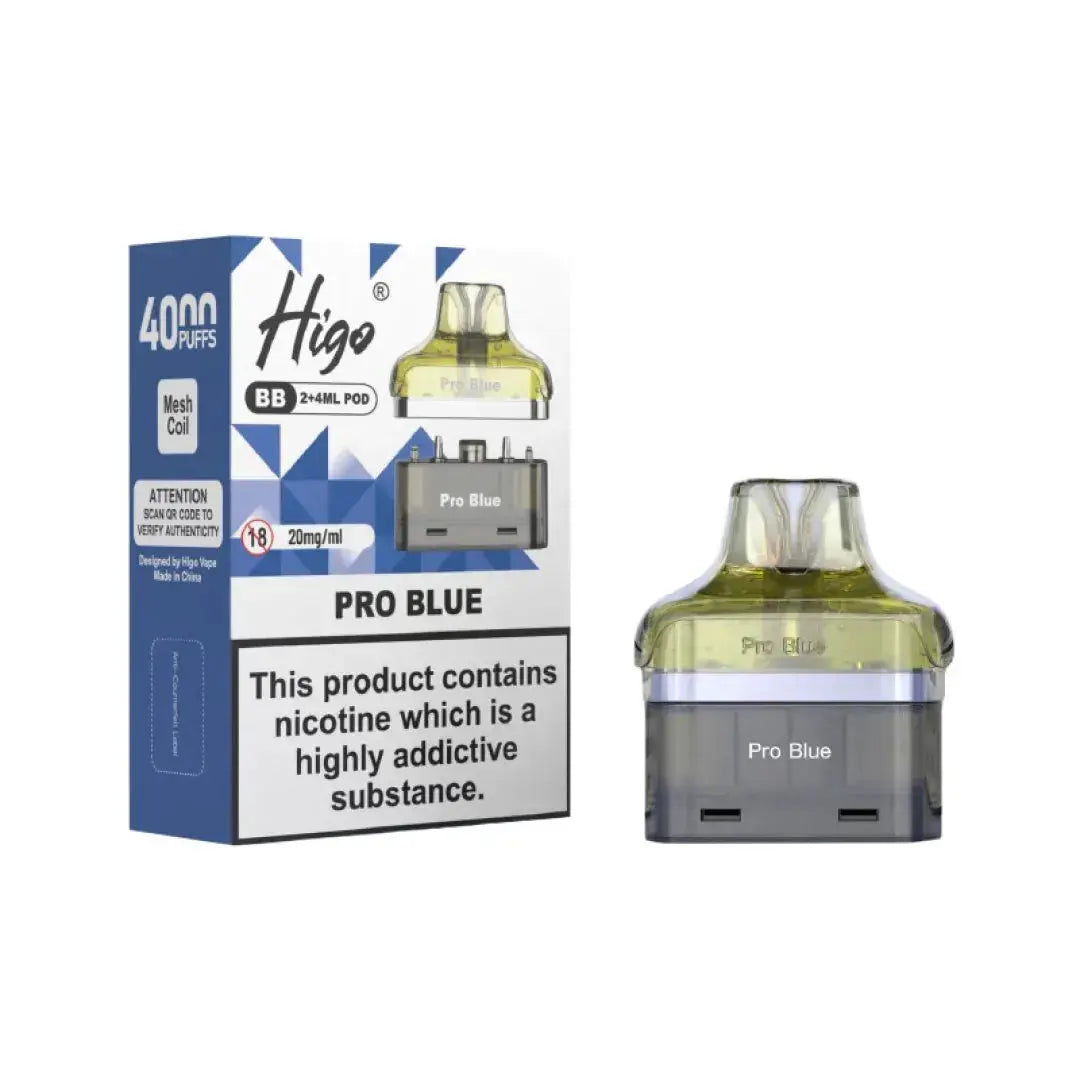 Crystal Higo BB 4000 Replacement Refill Pods Vape At Door
