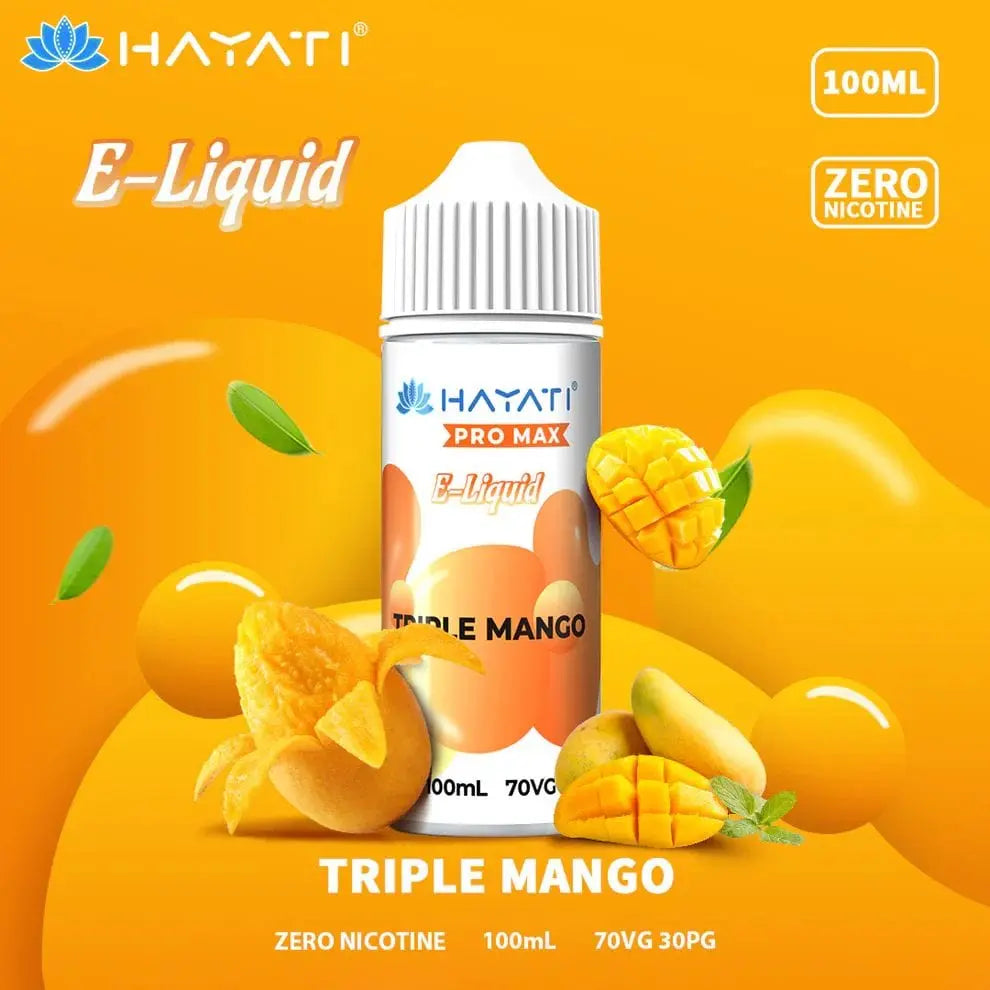 Hayati Pro Max 100ml Shortfill E-Liquid 0mg Vape At Door