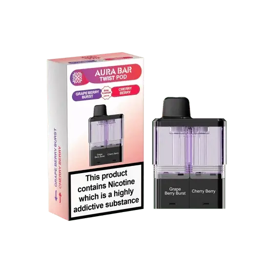 Crystal Prime Aura Bar Twist 40K Replacement Prefilled Pods Vape At Door