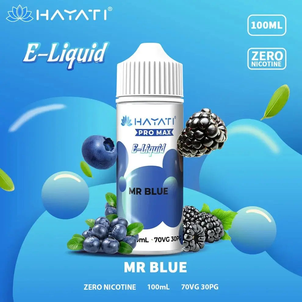 Hayati Pro Max 100ml Shortfill E-Liquid 0mg Vape At Door