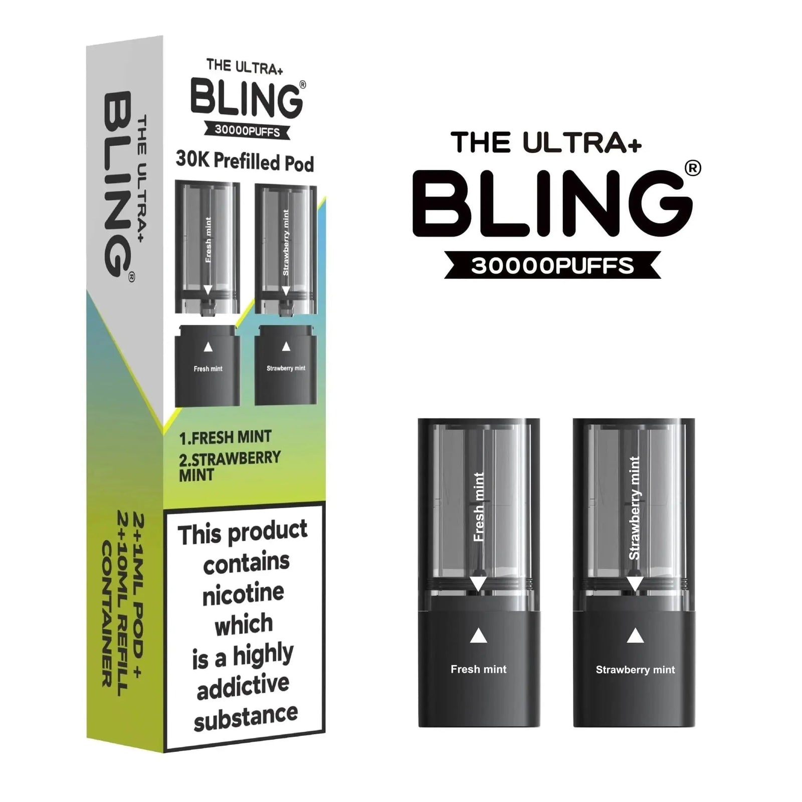 Bling Ultra Plus 30K Pods Box Of 5 Vape At Door