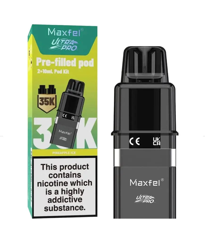 Maxfel Ultra Pro 35K Replacement Prefilled Pods Vape At Door